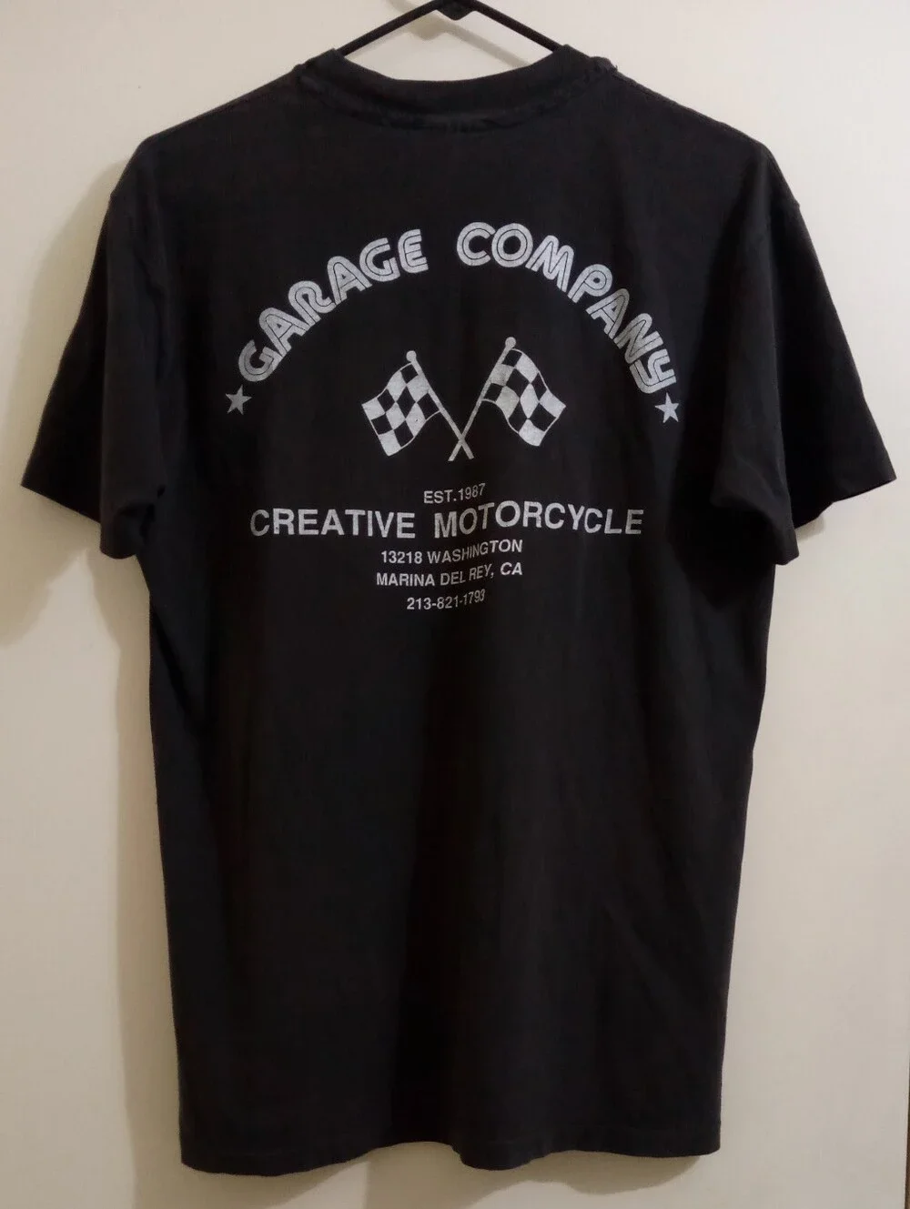 VTG 90s VUC Vincent HRD SoCal VOC Garage Company Motorcycle T-shirt - Picture 1 of 11